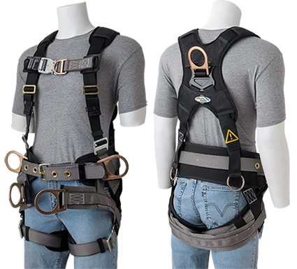 Full Body Safety Harness with Shoulder Pads and Hip Positioning D-Rings -  Shoulder Safety Harness